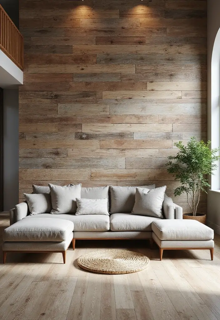 25+ Accent Wall Ideas That Transform Any Space - 1. Reclaimed Wood Panels