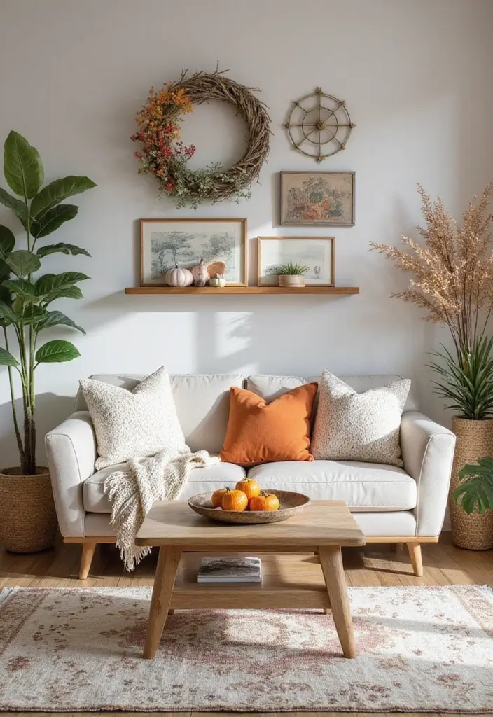 25+ Accent Wall Ideas That Transform Any Space - 24. Seasonal Decor Changes
