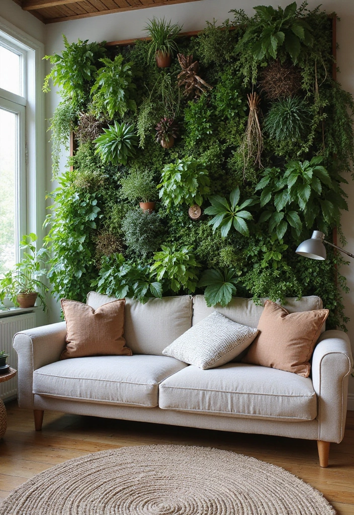 25+ Accent Wall Ideas That Transform Any Space - 3. Vertical Garden Wall