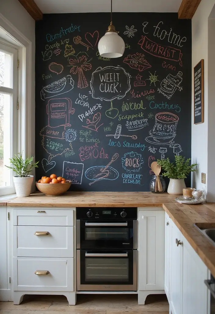 25+ Accent Wall Ideas That Transform Any Space - 6. Chalkboard Paint