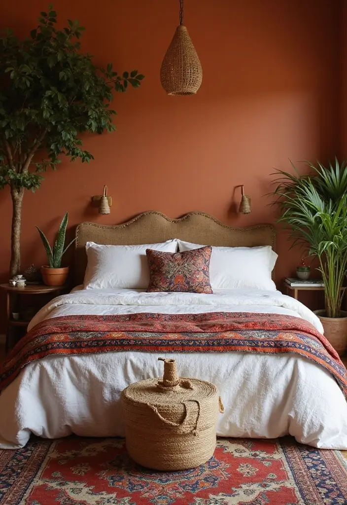 25+ Bedroom Wall Colors for a Cozy and Stylish Space - 1. Earthy Terracotta: A Warm Embrace