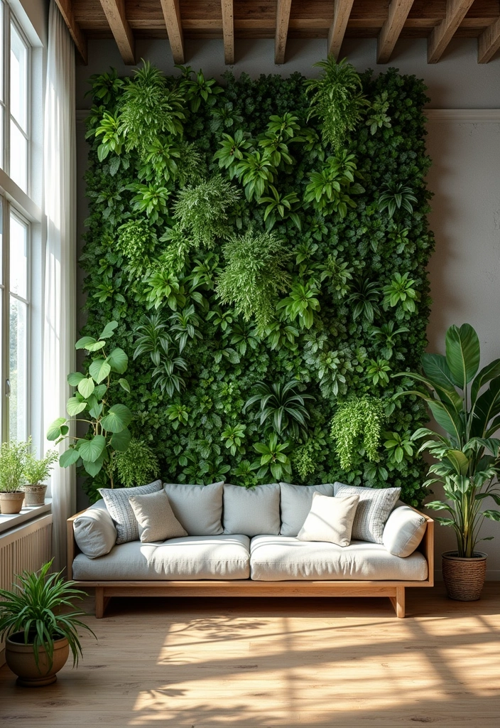 25+ Wall Design Ideas for Unique Interiors - 2. Living Plant Walls