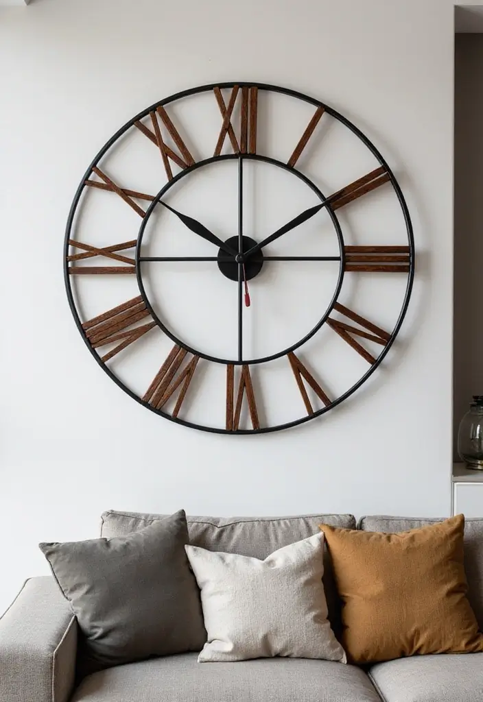 25+ Wall Design Ideas for Unique Interiors - 25. Statement Wall Clocks