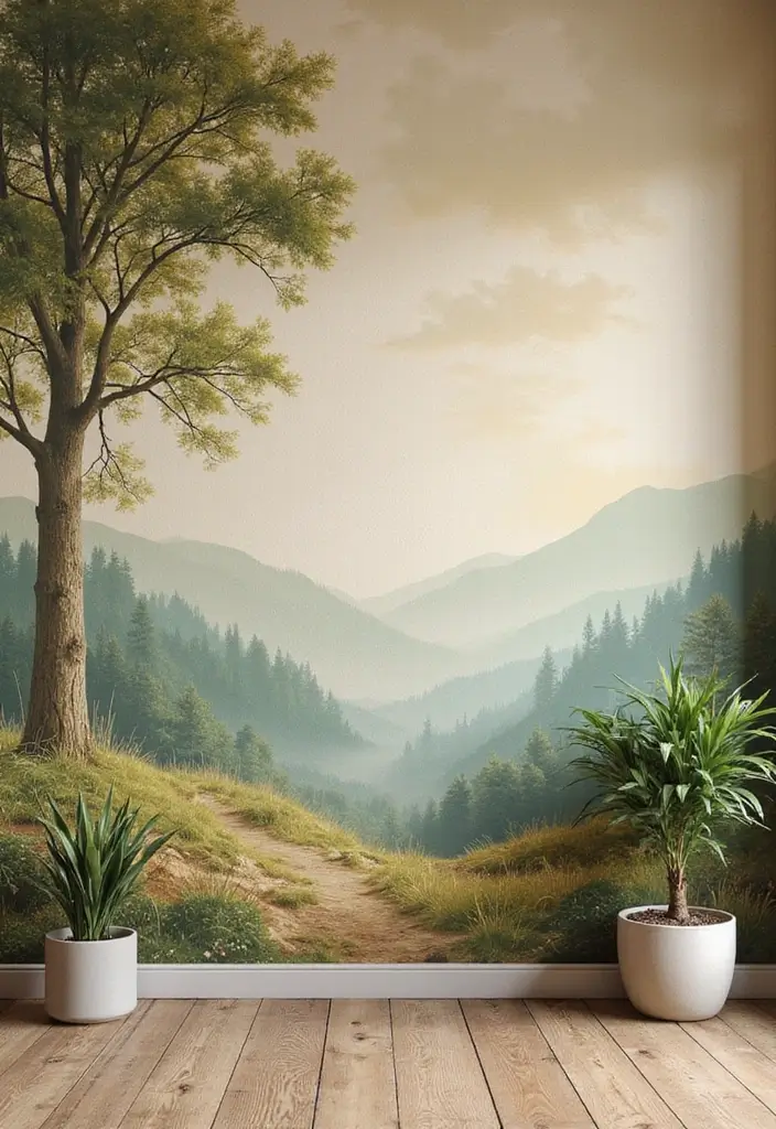 25+ Wall Design Ideas for Unique Interiors - 5. Earthy Murals