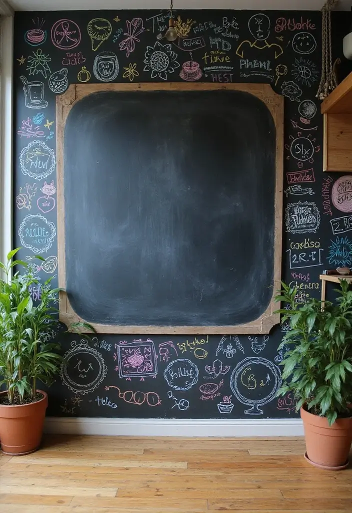 25+ Wall Design Ideas for Unique Interiors - 9. Chalkboard Walls