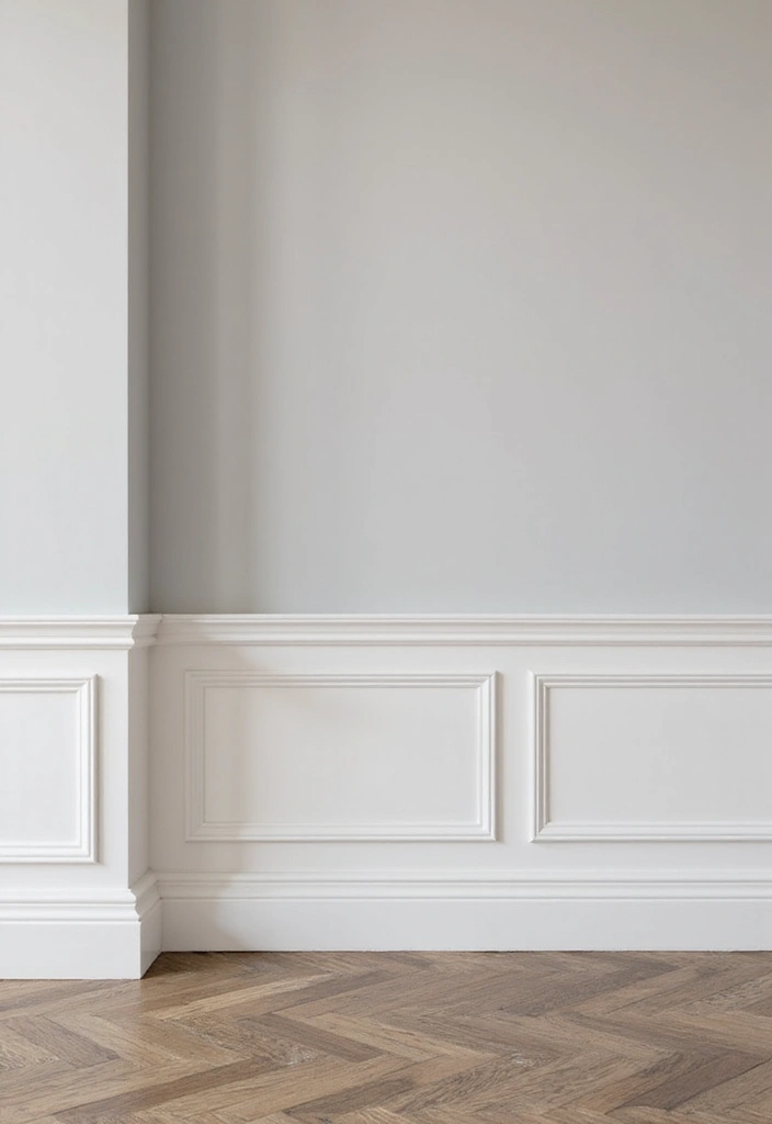 25+ Wall Moulding Ideas That Add Classic Charm - 15. Contemporary Baseboard Moulding