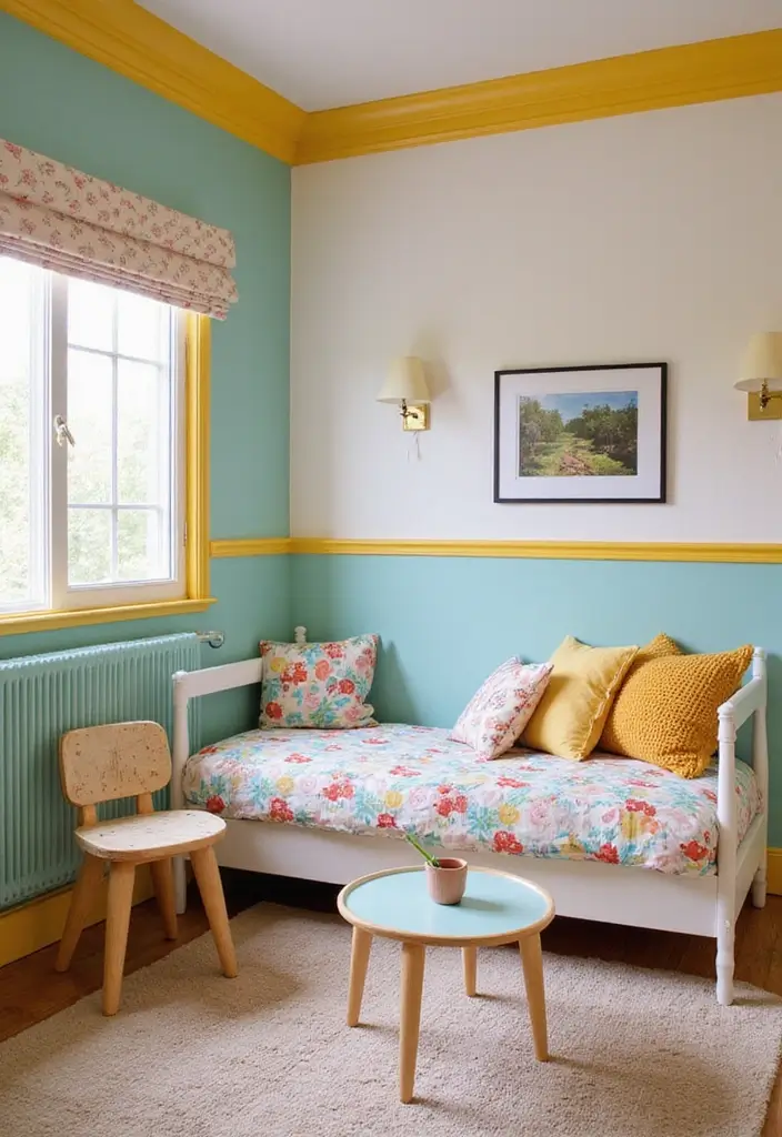 25+ Wall Moulding Ideas That Add Classic Charm - 21. Bold Color Moulding