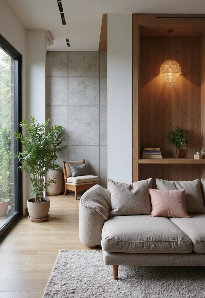 25+ Wall Paneling Designs That Add Depth - 16. Dividing Wall Panels