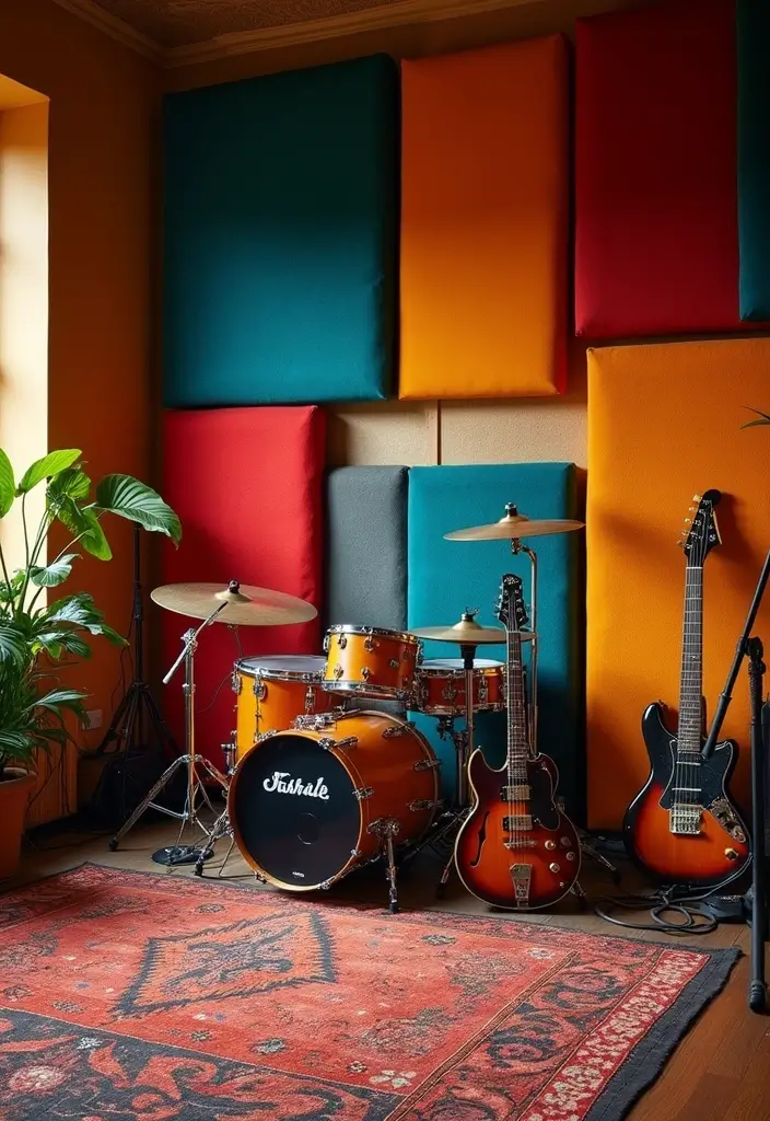 25+ Wall Paneling Designs That Add Depth - 24. Acoustic Fabric Panels