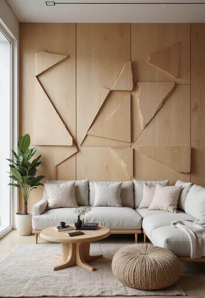 25+ Wall Paneling Designs That Add Depth - 4. Plywood Wall Designs