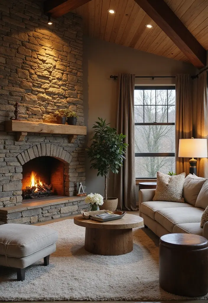 25+ Wall Paneling Designs That Add Depth - 7. Stone Wall Panels
