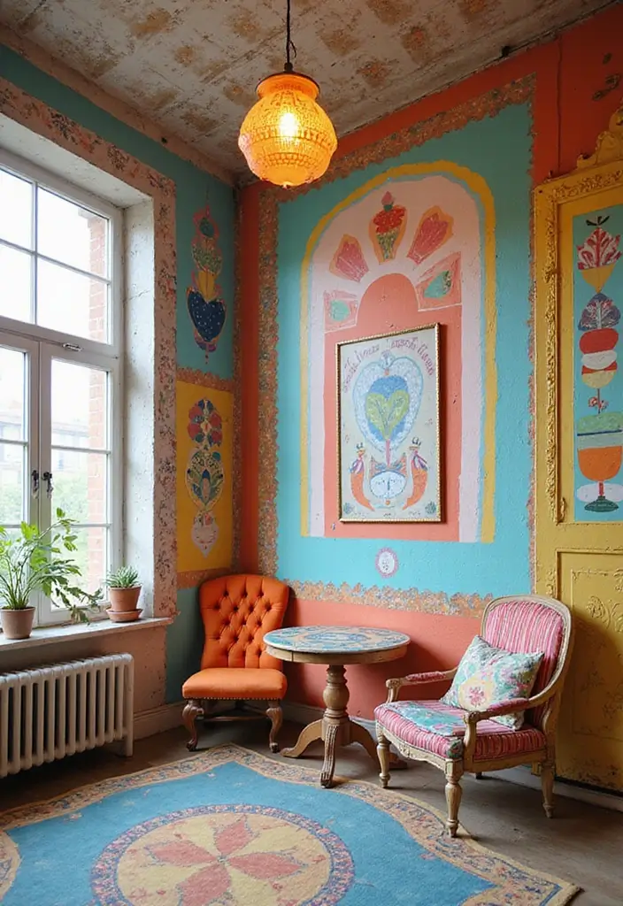 25+ Wall Texture Ideas That Transform Your Interiors - 13. Painted Patterns