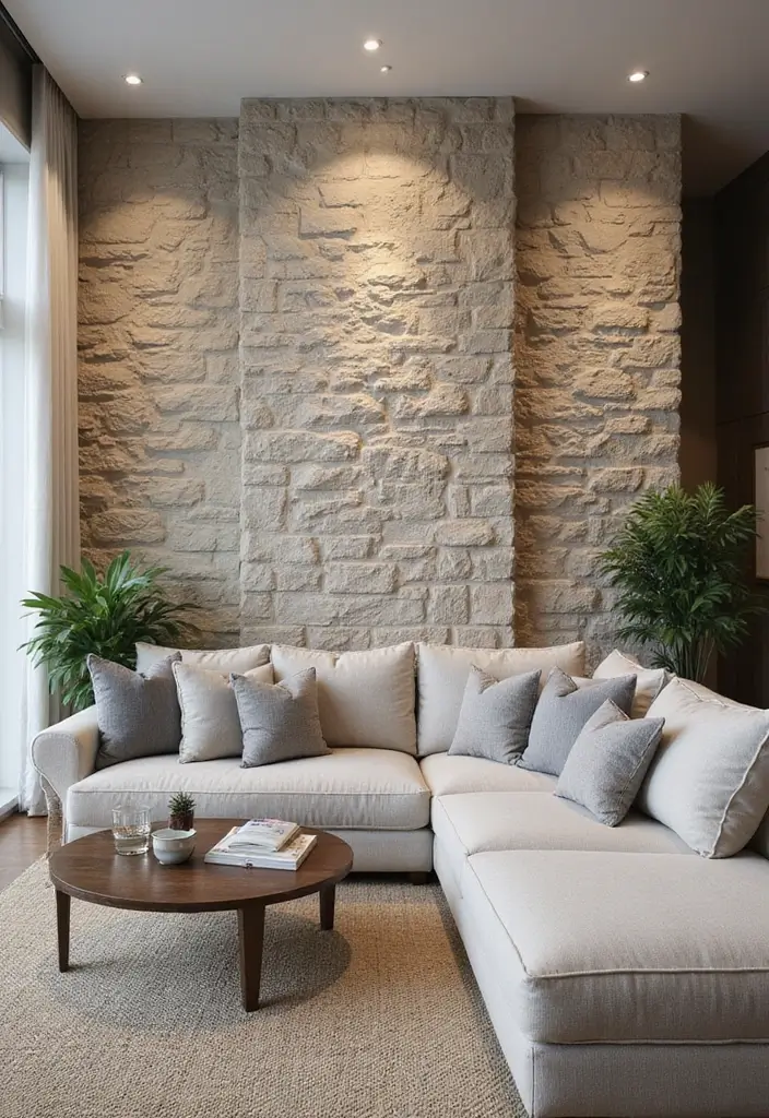 25+ Wall Texture Ideas That Transform Your Interiors - 2. Bold Stone Finishes