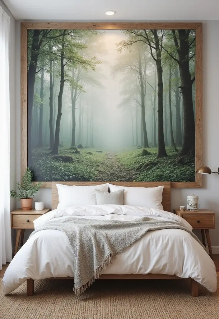 26+ Bedroom Wall Decor Ideas You’ll Love - 2. Nature-Inspired Canvas Art