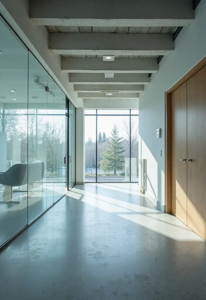 26+ Divider Wall Ideas That Define and Beautify Spaces - 11. Glass Partition Walls