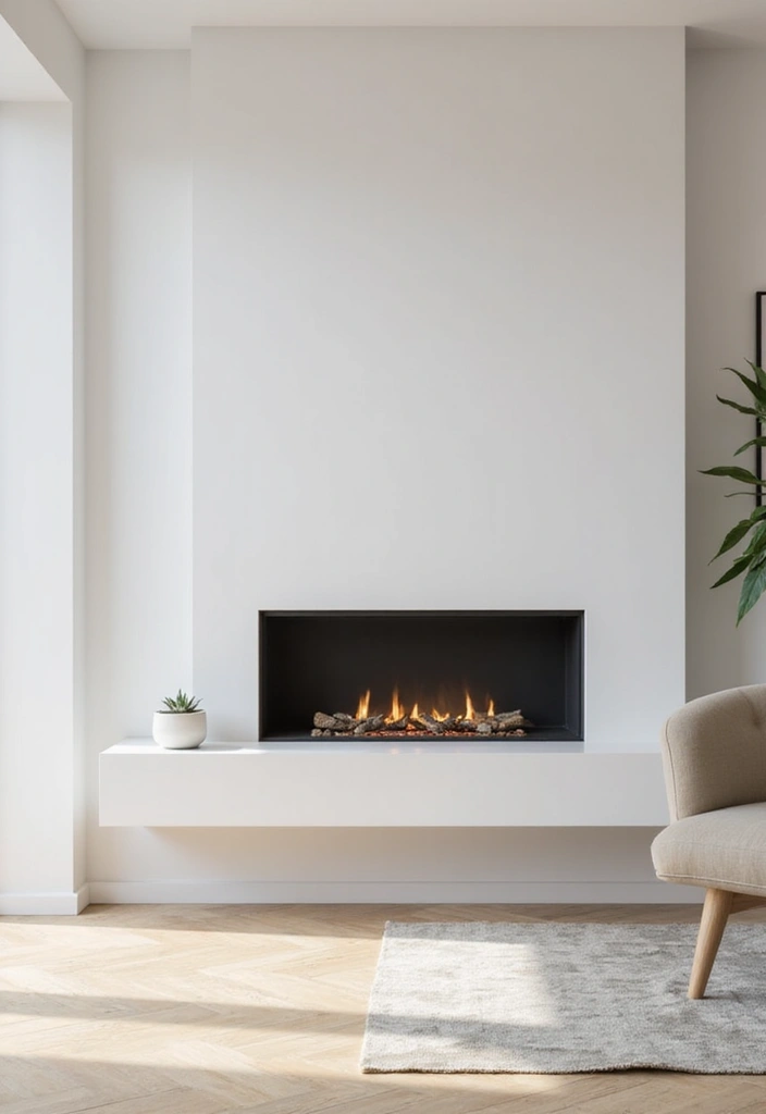 26+ Fireplace Wall Ideas That Feel Warm and Elegant - 8. Minimalist Approach