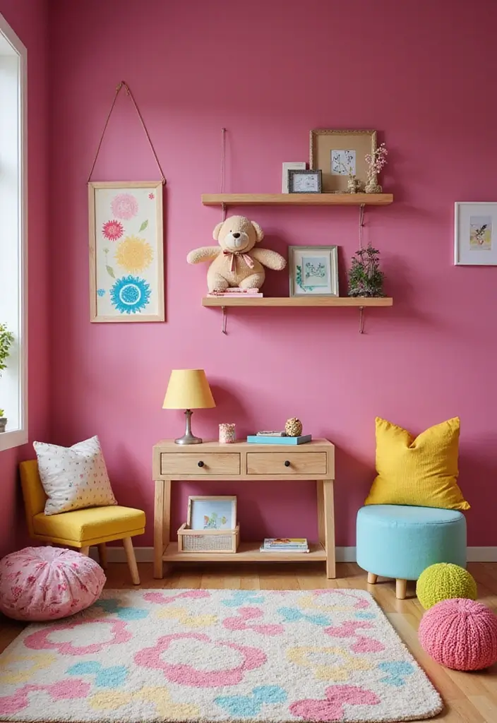 26+ Wall Paint Colors That Inspire Mood and Style - 21. Vibrant Raspberry: Playful and Fun