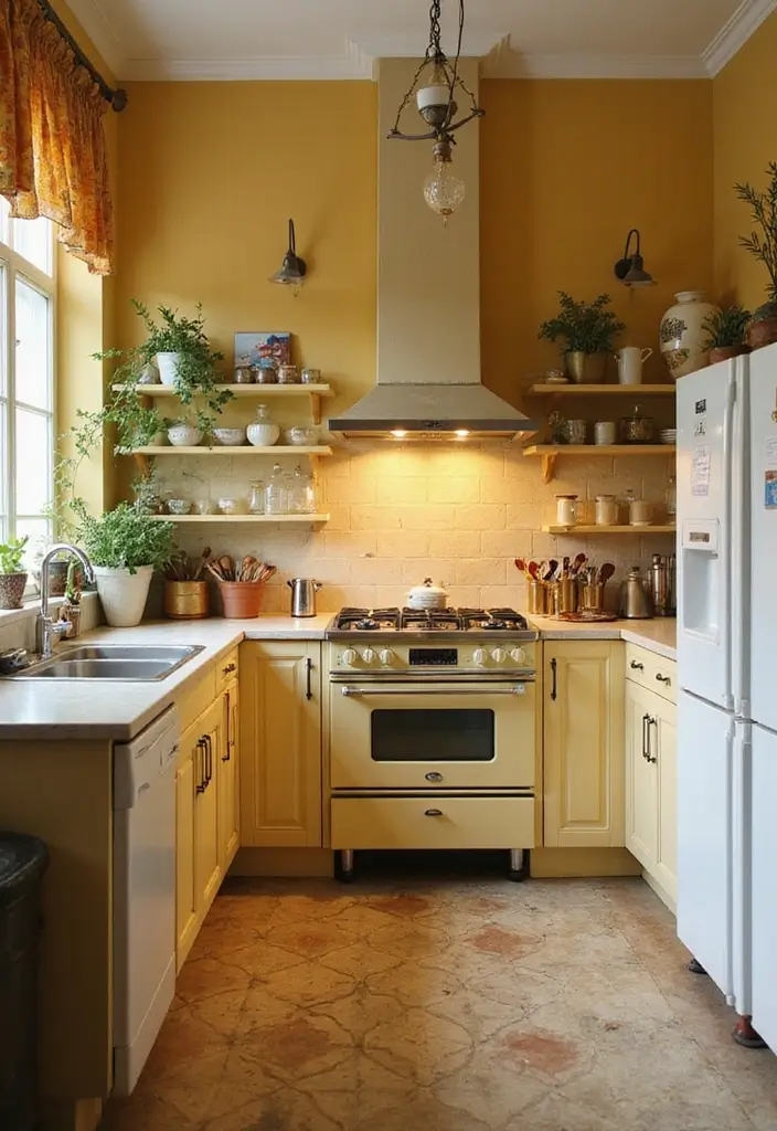 26+ Wall Paint Colors That Inspire Mood and Style - 24. Muted Mustard: Vintage Charm