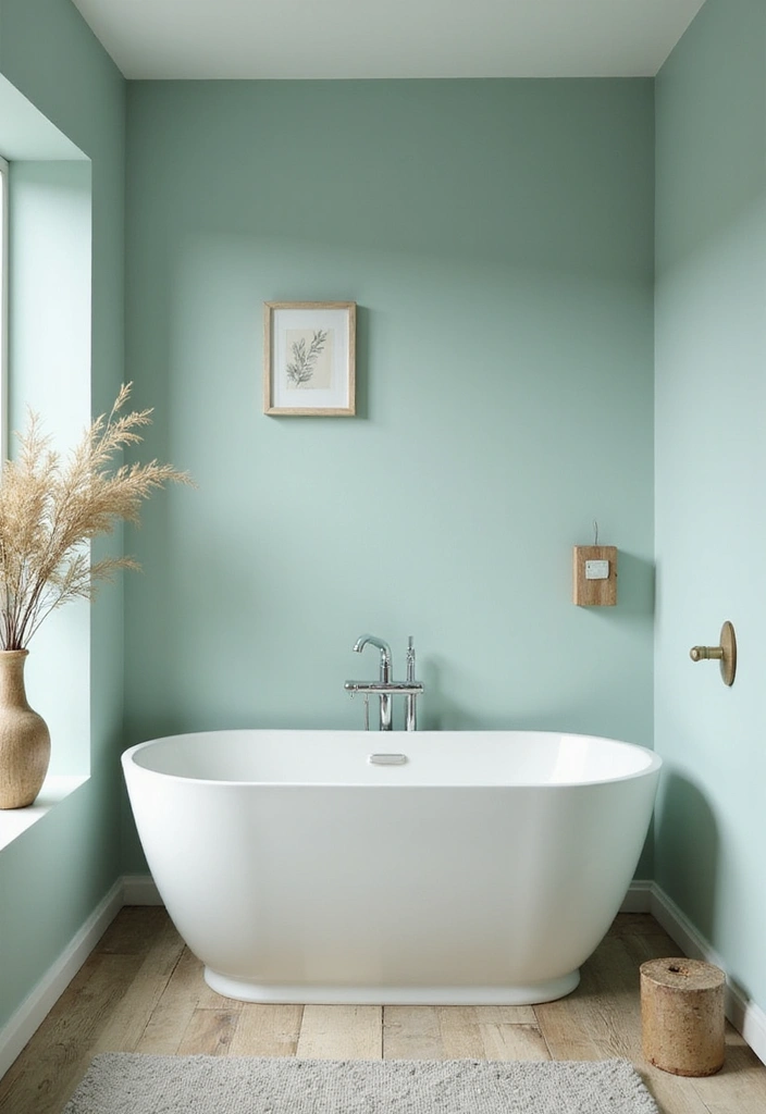 26+ Wall Paint Colors That Inspire Mood and Style - 26. Calm Seafoam: Refreshing Serenity