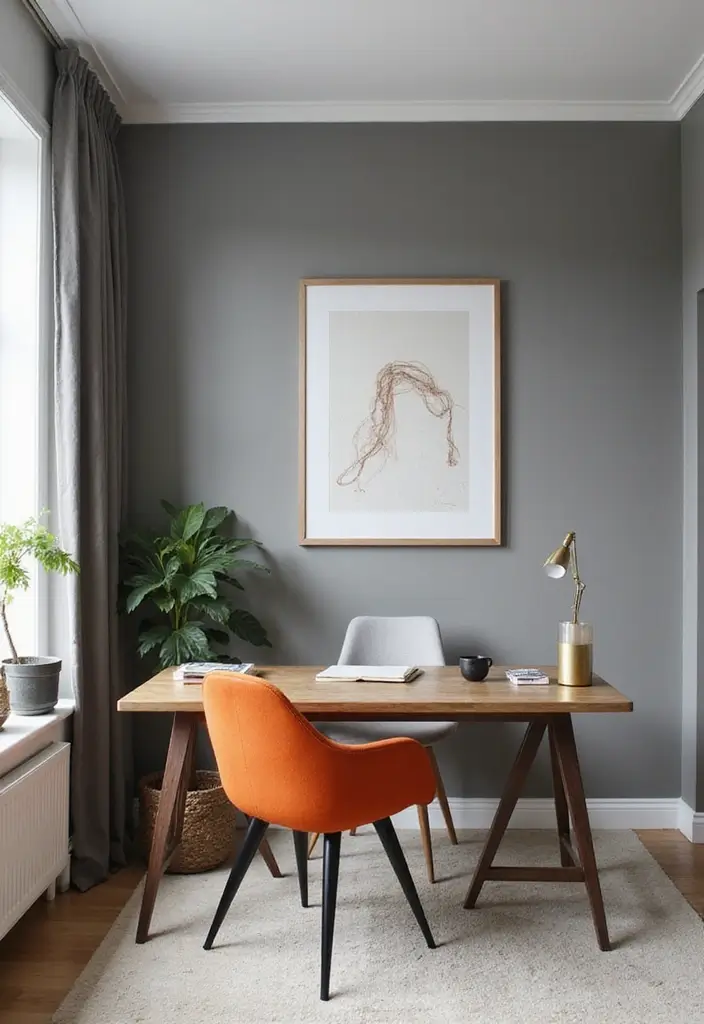 26+ Wall Paint Colors That Inspire Mood and Style - 5. Cool Misty Gray: Modern Minimalism