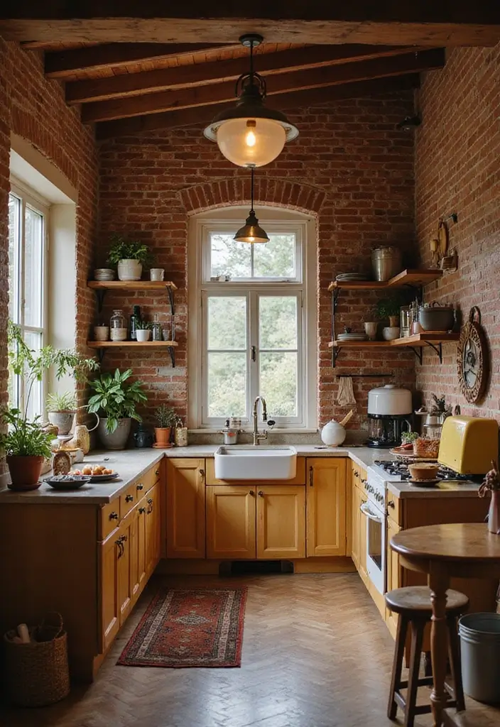 26+ Wall Paneling Ideas That Upgrade Any Room - 17. Rustic Brick Paneling