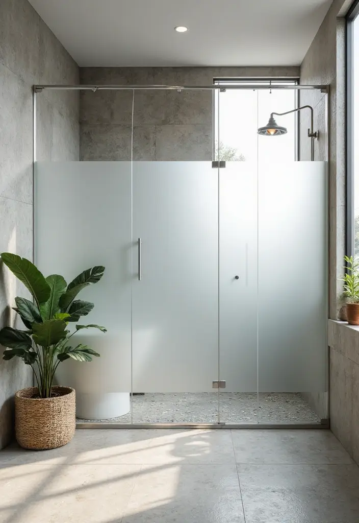26+ Wall Paneling Ideas That Upgrade Any Room - 19. Frosted Glass Panels