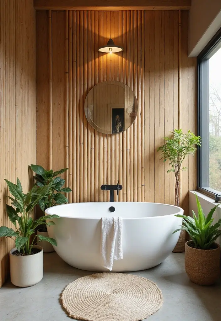 26+ Wall Paneling Ideas That Upgrade Any Room - 2. Bamboo Paneling