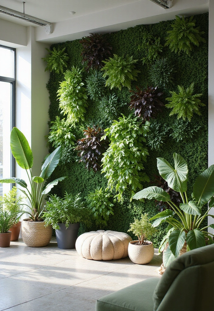 26+ Wall Paneling Ideas That Upgrade Any Room - 4. Vertical Garden Wall Panels