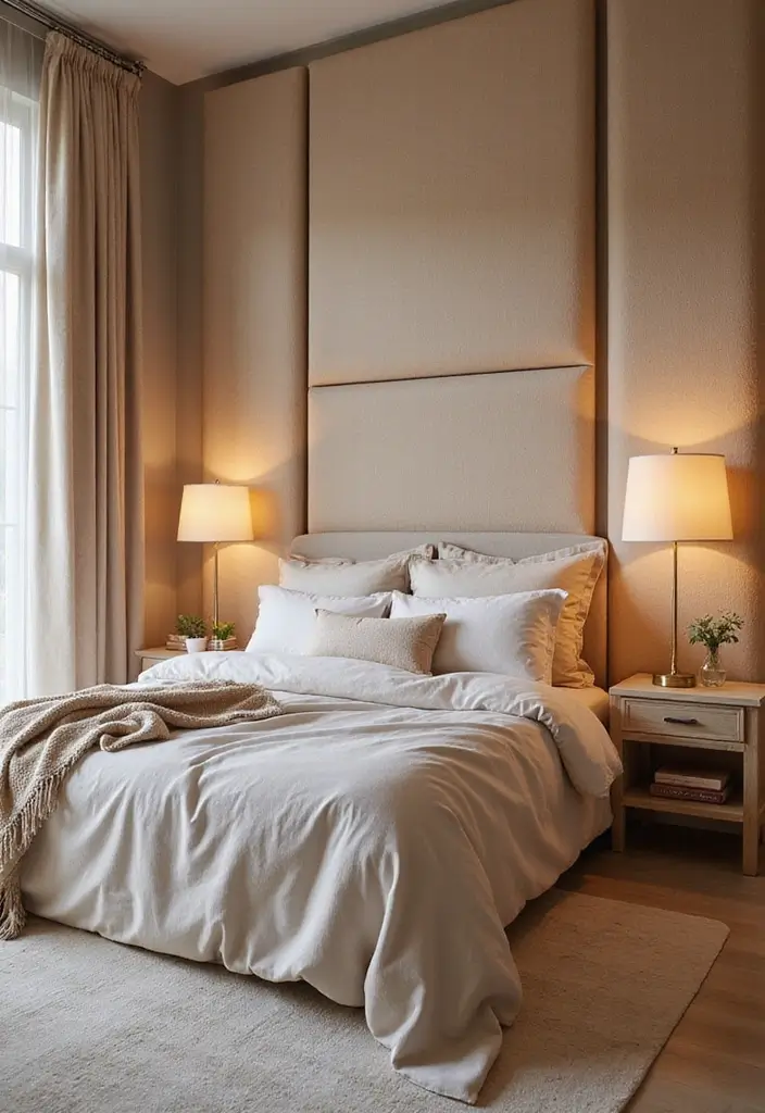26+ Wall Paneling Ideas That Upgrade Any Room - 6. Fabric-Wrapped Panels