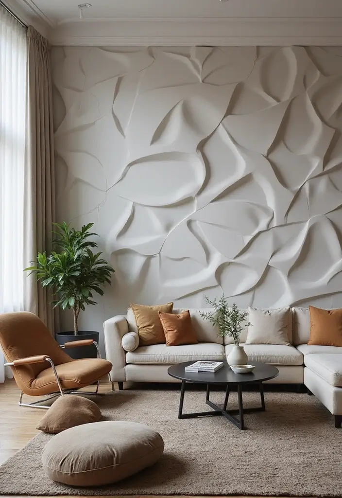 26+ Wall Paneling Ideas That Upgrade Any Room - 7. 3D Wall Panels