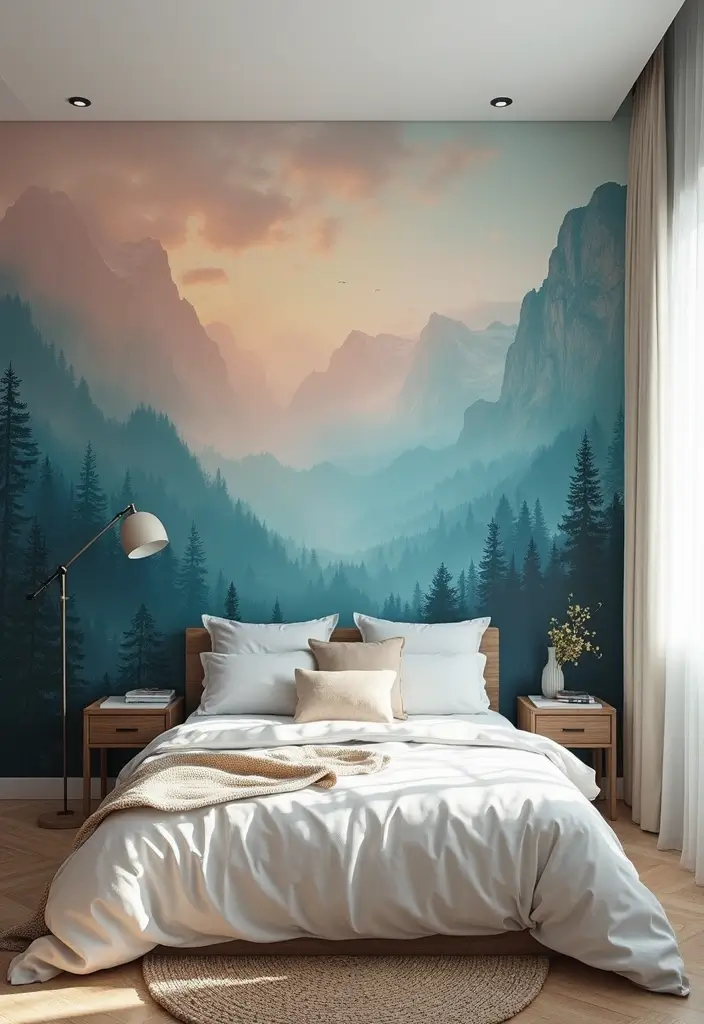 26+ Wall Posters Bedroom Inspirations for Trendy Vibes - 14. Artistic Mural Posters