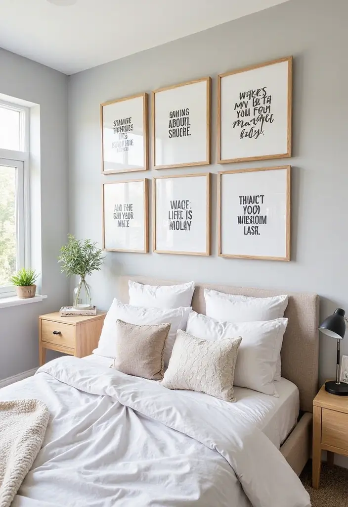 26+ Wall Posters Bedroom Inspirations for Trendy Vibes - 5. Whimsical Quote Posters
