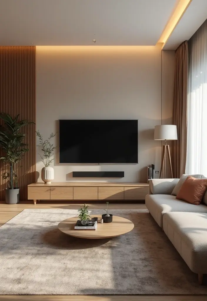 27+ Television Wall Ideas That Instantly Upgrade Your Living Room - 20. Functional Furniture Arrangements