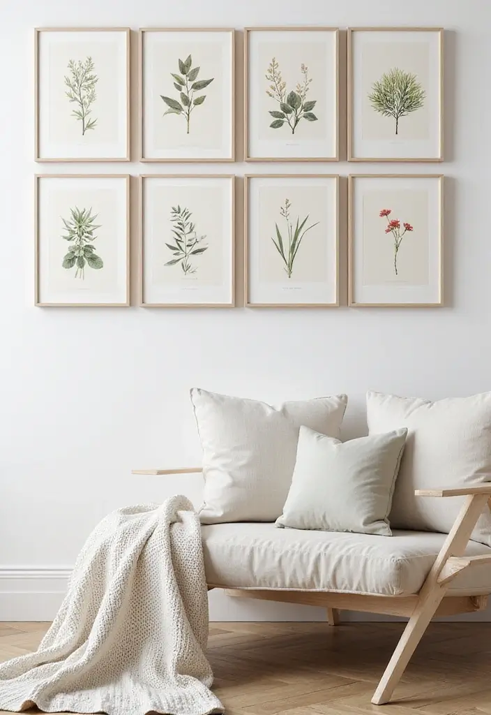 27+ Unique Wall Decor Ideas That Feel One-of-a-Kind - 19. Botanical Prints