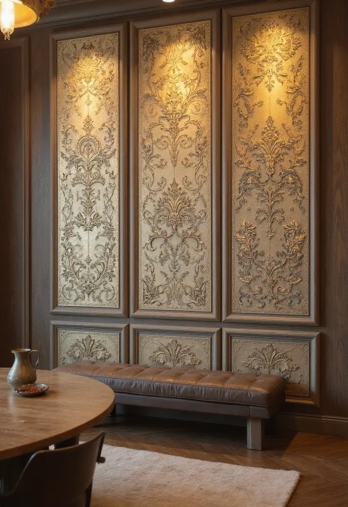 27+ Unique Wall Decor Ideas That Feel One-of-a-Kind - 25. Artful Wall Panels