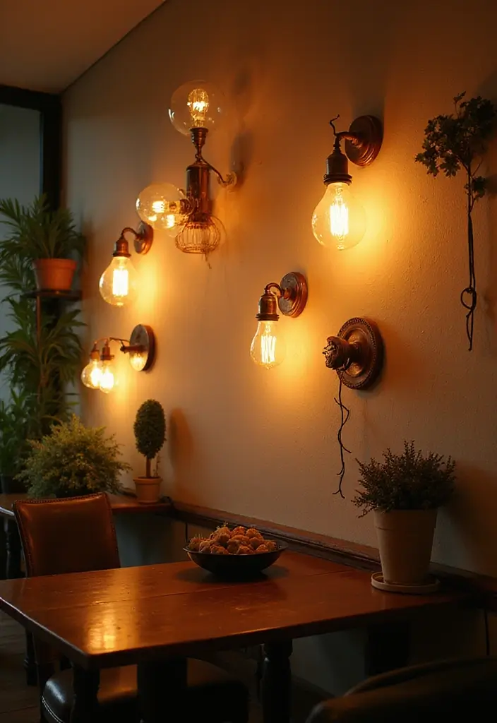27+ Wall Design Ideas That Add Personality to Your Home - 12. Statement Lighting Fixtures