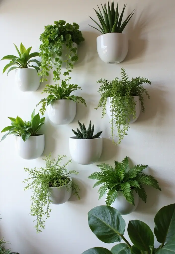 27+ Wall Design Ideas That Add Personality to Your Home - 13. Wall Planters for Greenery