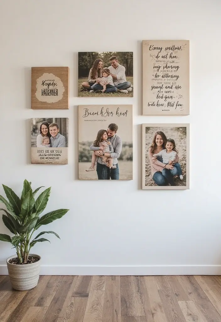 27+ Wall Design Ideas That Add Personality to Your Home - 17. Personalized Canvas Prints