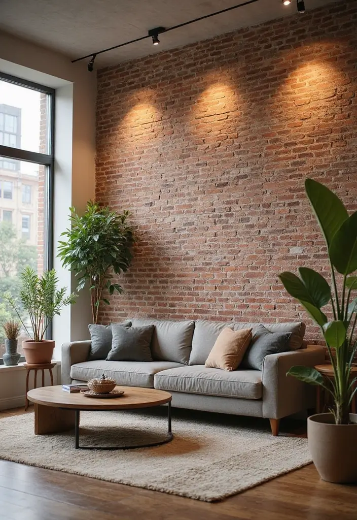 27+ Wall Design Ideas That Add Personality to Your Home - 24. Faux Brick Walls