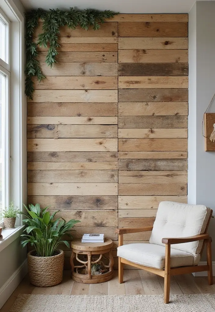 27+ Wall Design Ideas That Add Personality to Your Home - 8. Upcycled Wooden Pallet Walls