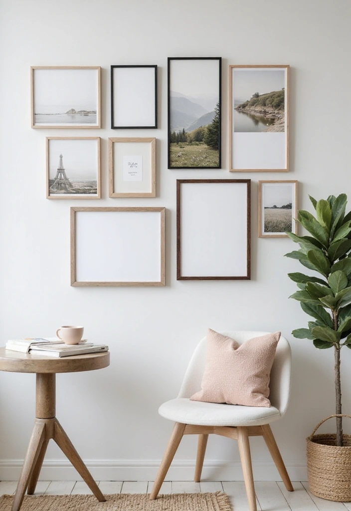 27+ Wall Photo Frame Ideas for Creative Displays - 10. Magnetic Frames for Versatile Display