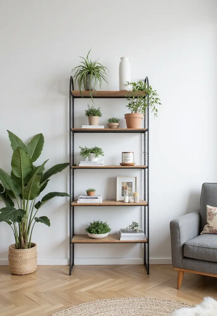 27+ Wall Shelf Ideas That Balance Beauty and Function - 15. Wireframe Shelves