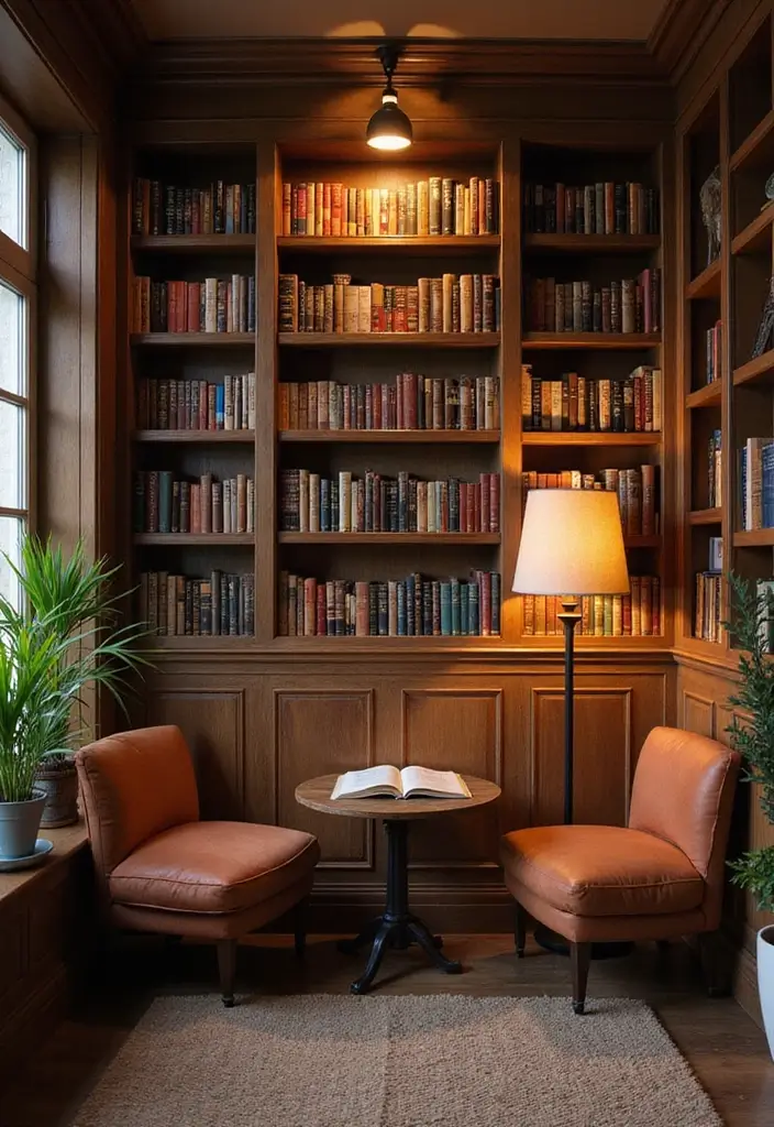 27+ Wall Shelf Ideas That Balance Beauty and Function - 22. Design a Reading Nook