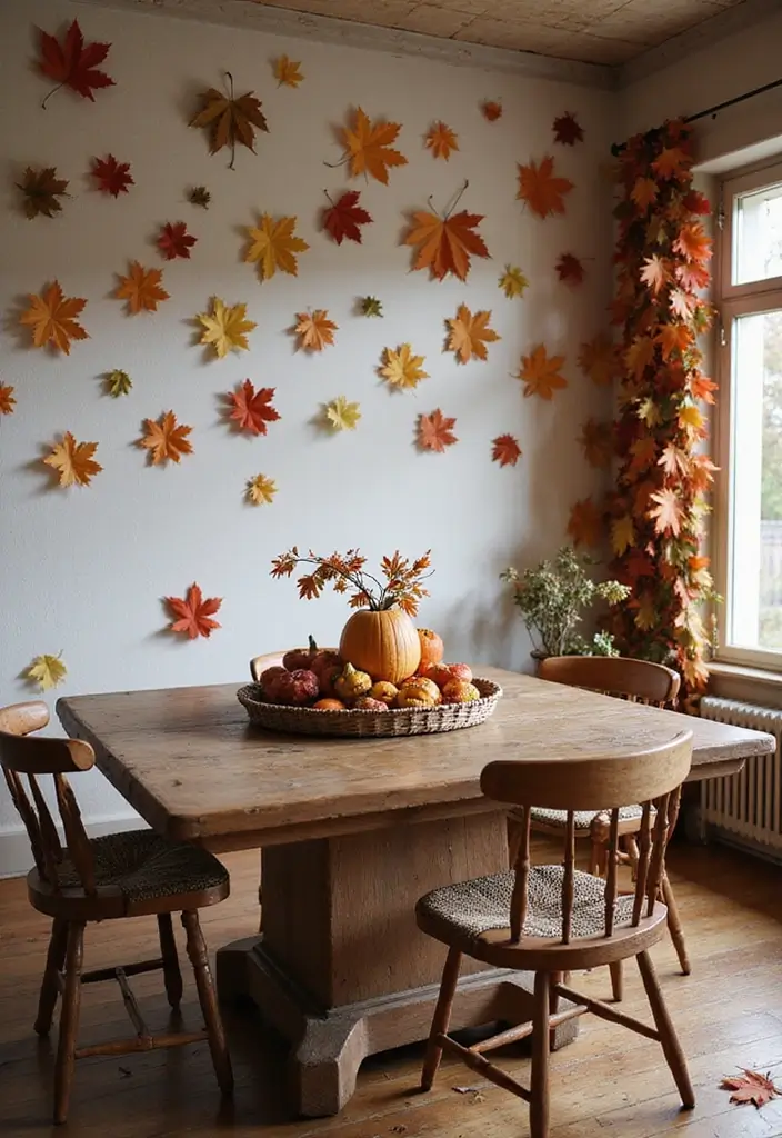 28+ Dining Room Wall Decor Ideas for Elegant Meals - 10. Seasonal Decor