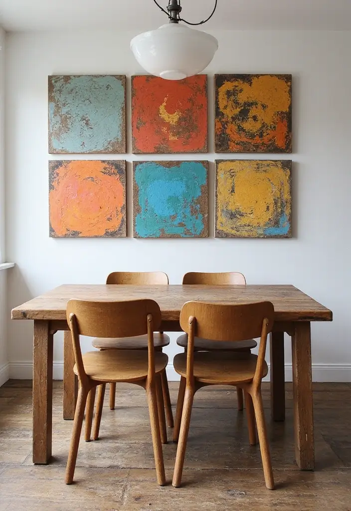 28+ Dining Room Wall Decor Ideas for Elegant Meals - 18. DIY Canvas Art