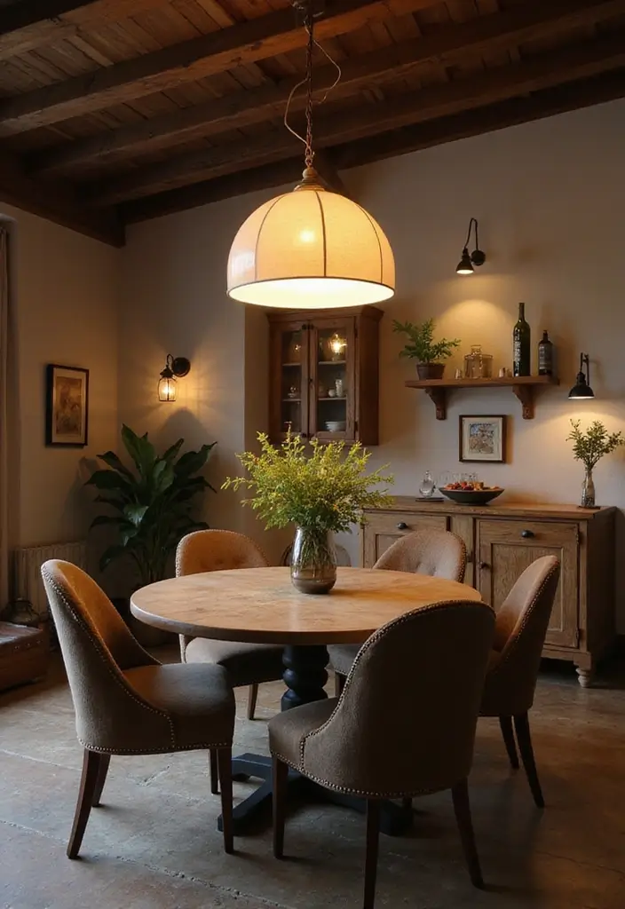28+ Dining Room Wall Decor Ideas for Elegant Meals - 25. Statement Lighting