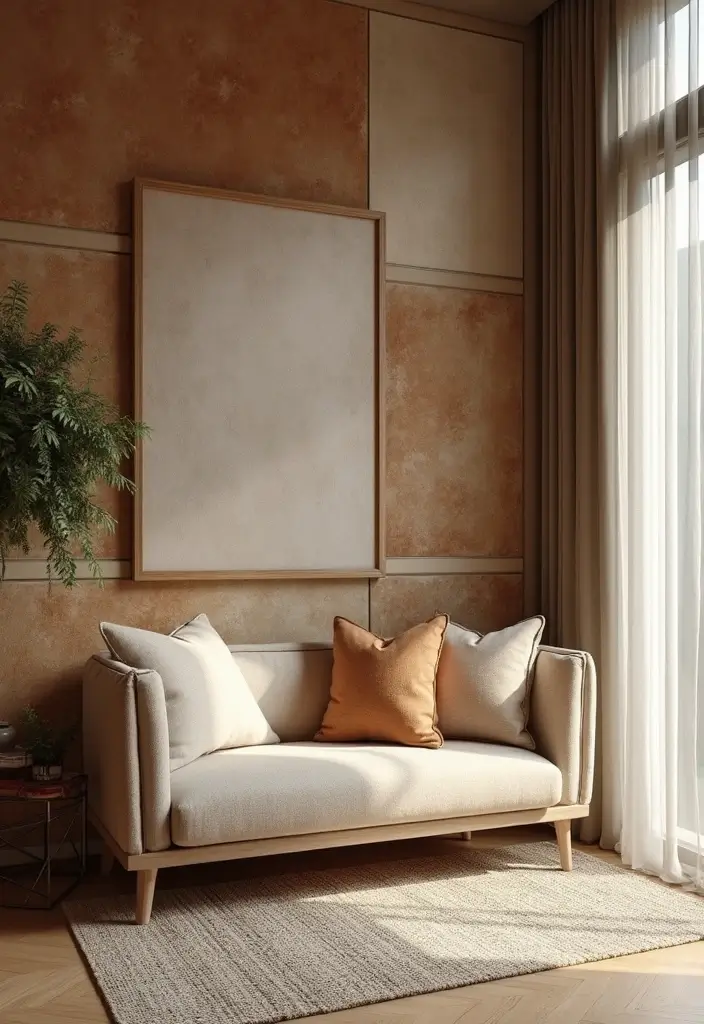 28+ Living Room Wall Decor Ideas That Wow Guests - 11. Textured Wall Panels