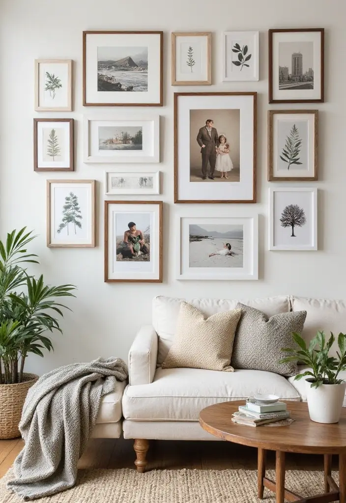 28+ Living Room Wall Decor Ideas That Wow Guests - 5. Gallery Wall Inspiration