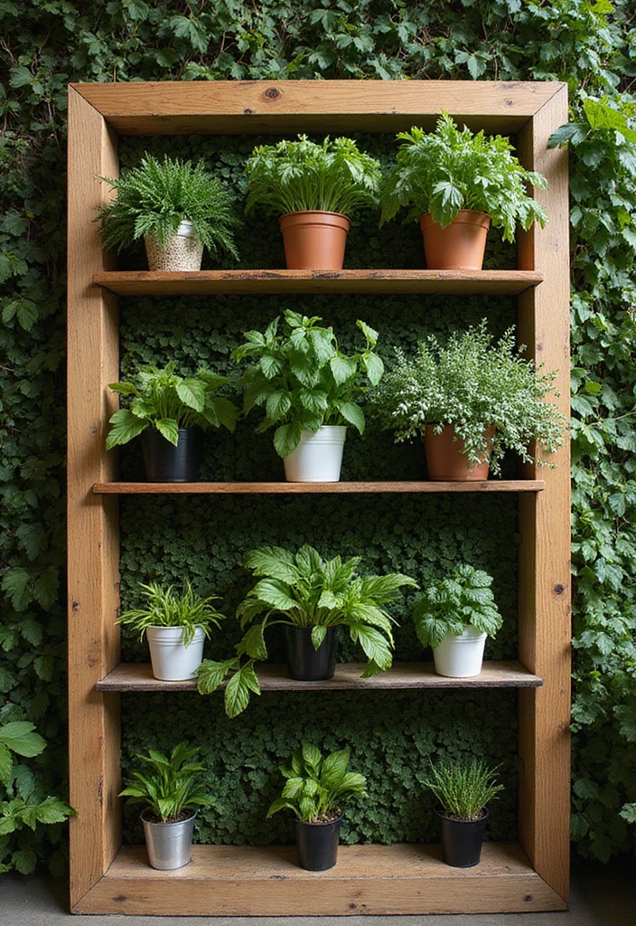 28+ Wall Bar Ideas for a Stylish Home Lounge - 3. Vertical Garden Bar