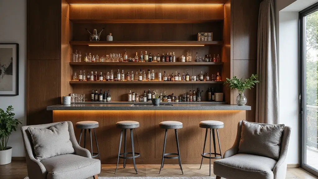 28+ Wall Bar Ideas for a Stylish Home Lounge